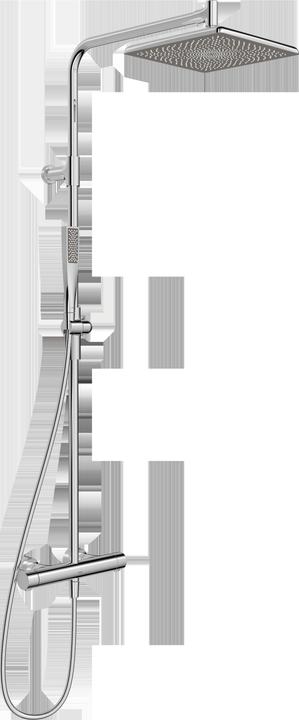 Actual product image Hansa aurelia - doucheset met thermostaat, 25x25 cm, chroom