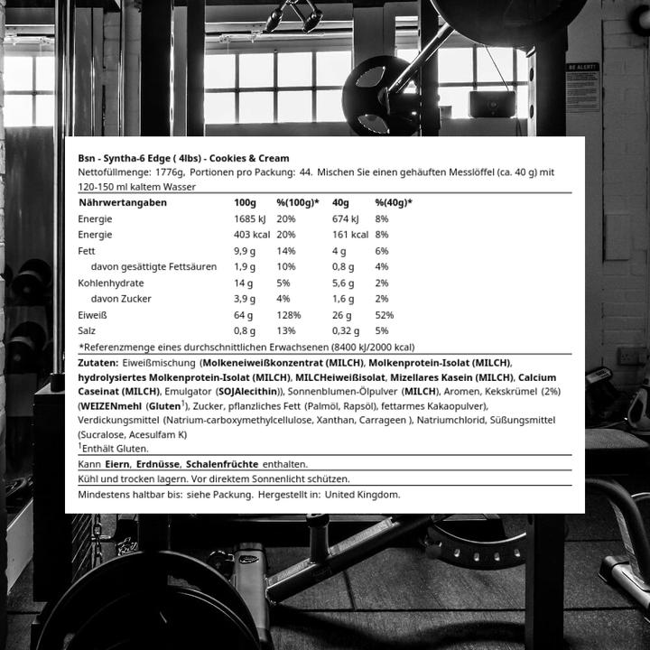 Produktbild BSN Syntha 6 Edge (Cookies and Cream, 1 x, 1780 g)