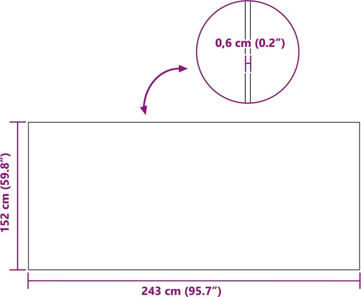 Produktbild vidaXL Boden Schutzmatte (0.60 cm)