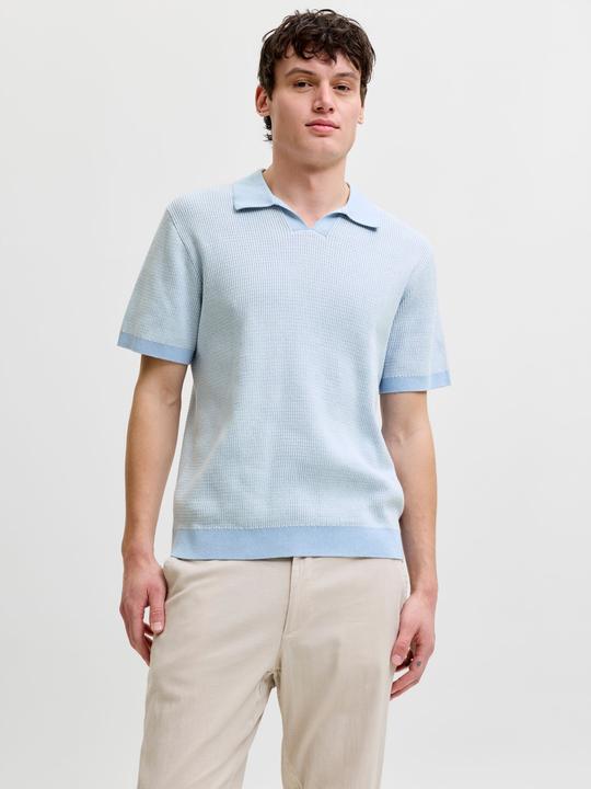 Produktbild Jack & Jones Jprblahudson Knit Split Neck Ss Sn (XS)