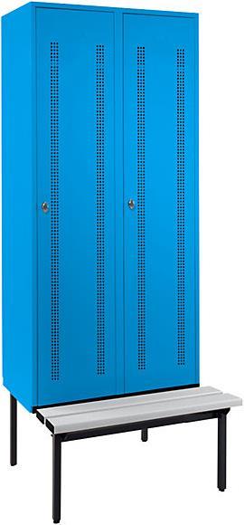 Actual product image Wolf Clothes locker with bench underneath (80 cm, 214 cm)