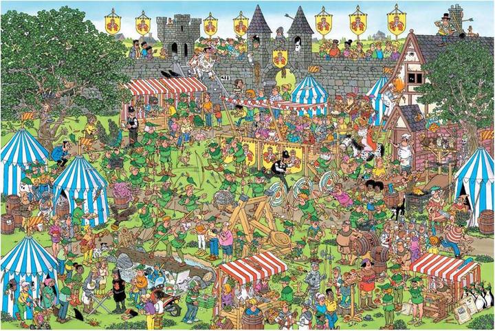 Actual product image Jumbo Jan van Haasteren - Robin Hood Festival (1500 pieces) (1500 pieces)