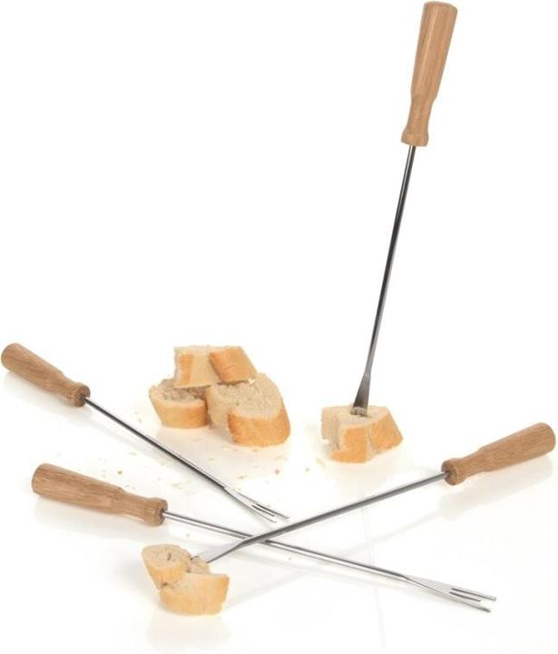 Produktbild Boska Fonduegabeln Oslo braun Edelstahl / Holz 285x82x23mm