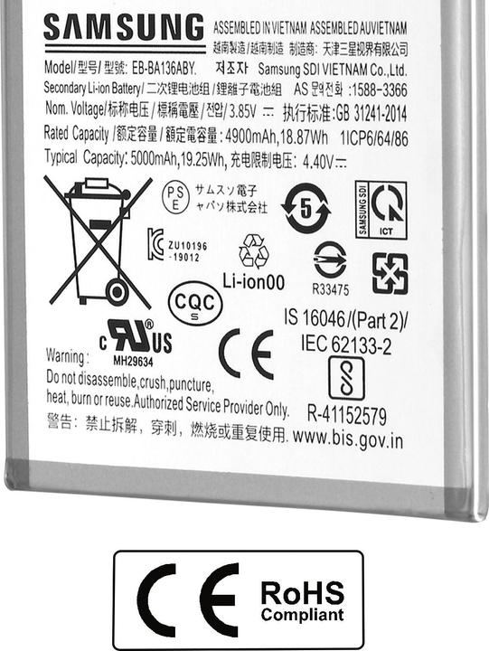 Produktbild Samsung EB-BA136ABY Akku Li-Ion 5000 mAh (Service Pack)