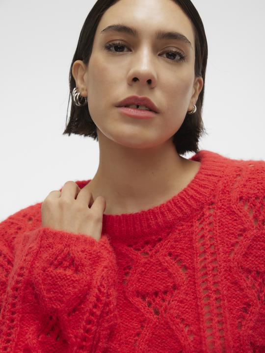 Produktbild Vero Moda Rundhals Voluminöser Armschnitt Pullover Strickpullover (L)