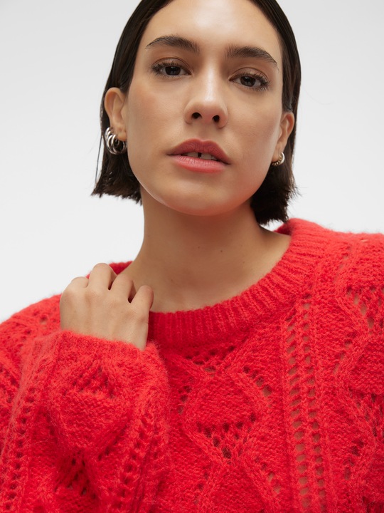Image du produit Vero Moda Col rond Volumineux Pull à manches longues Pull en maille (L)