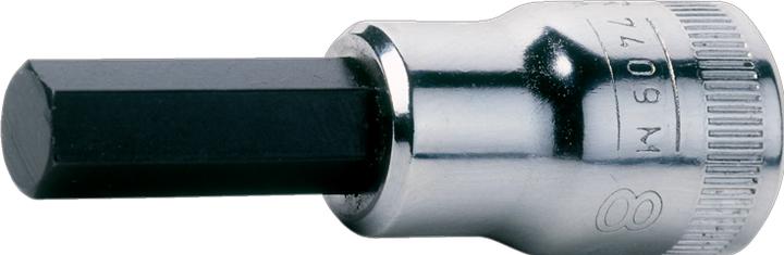 Produktbild Bahco Satz 1/2"-Steckschlüsseleinsätze mit Sechskant-Bits - 9-teilig (1/2")