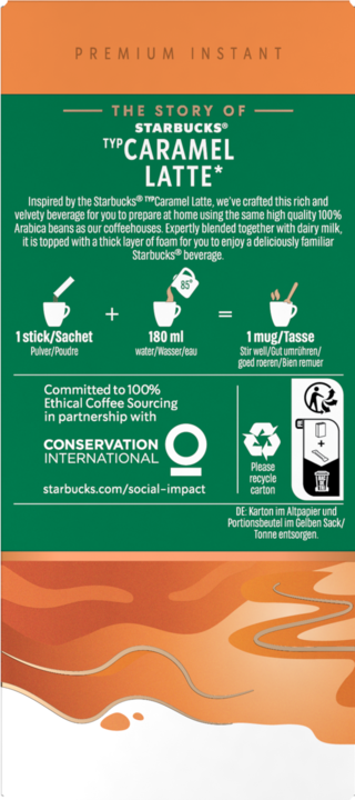 Image du produit Starbucks Latte au caramel (115 g)