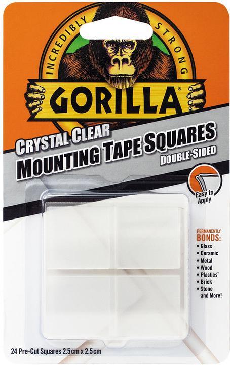 Gorilla Adhesive tape mounting tape squares 24 pcs. (25 mm)