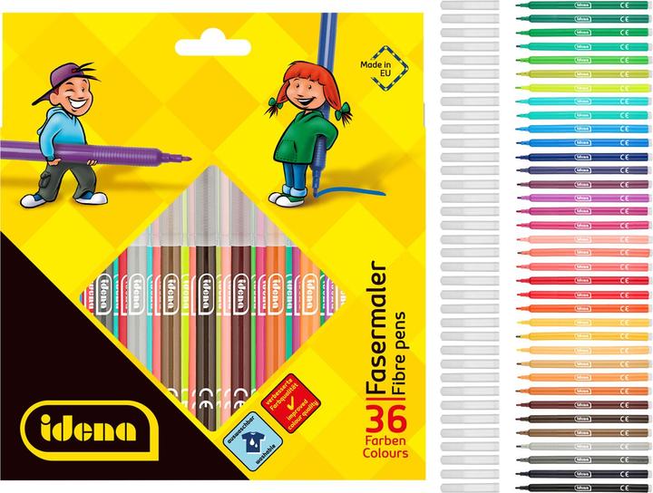 Actual product image Idena Fibre-tip pens 36 pieces Line width: 2 mm (36x)