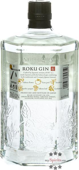 Actual product image Suntory Roku (1 x 70 cl)