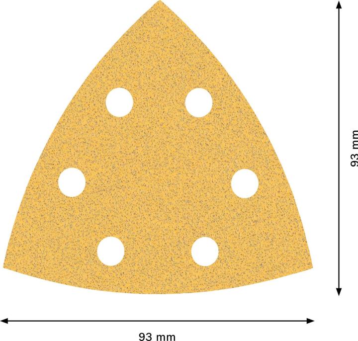 Produktbild Bosch Professional Zubehör EXPERT C470 Schleifpapier für Deltaschleifer, 93 mm, G 80, 50 Stück (80)