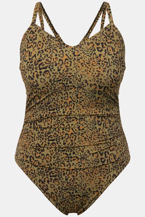 Actual product image Studio Untold Leopard Print Cutout One Piece Swimsuit (50)