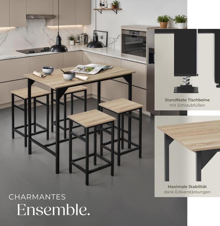 Produktbild tectake Edinburgh (100 x 60 x 88.50 cm)