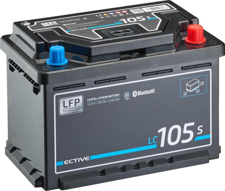 Produktbild Ective LC 105s LT | 105Ah Versorgungsbatterie mit Heizung (12 V, 105 Ah)