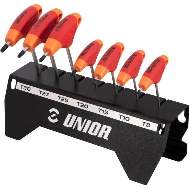 Unior, Chiave esagonale, 193TX-US.1 T-Griff Stiftschlüssel-Set mit TX-Profil, rosso 2025