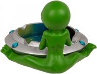 Produktbild Ootb Aschenbecher, Alien mit Joint, ca. 16,4 x 15 cm