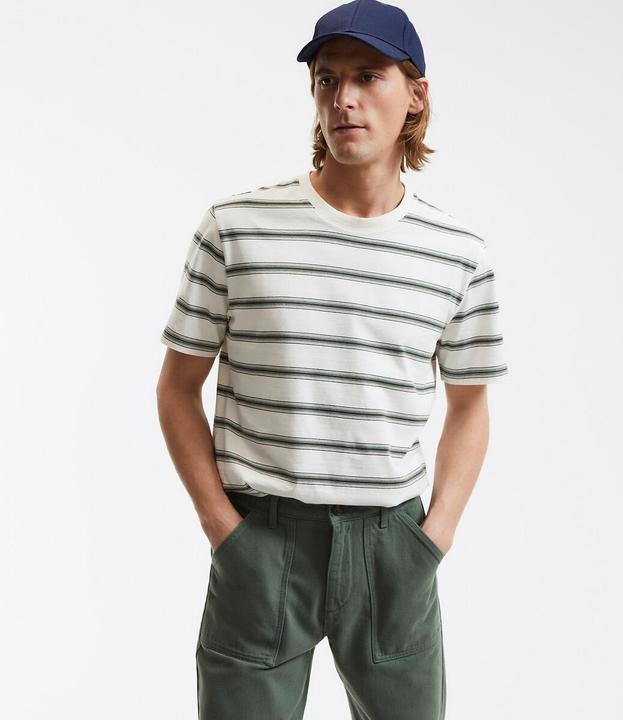 Actual product image La Redoute Collections Gestreiftes T-Shirt mit rundem Ausschnitt (M)