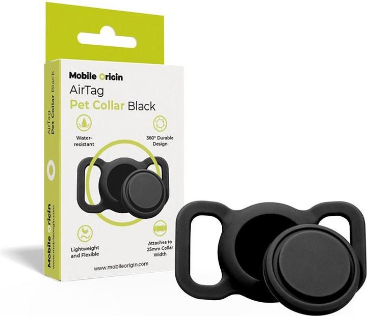 Actual product image Mobile Origin AirTag Pet Collar - Black