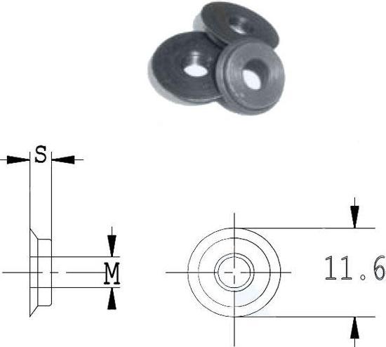 Produktbild GRN Tools 990.A18.00 Innenmutter passend für WPL-Klinge Artikel 790.181, M4x12x1.6