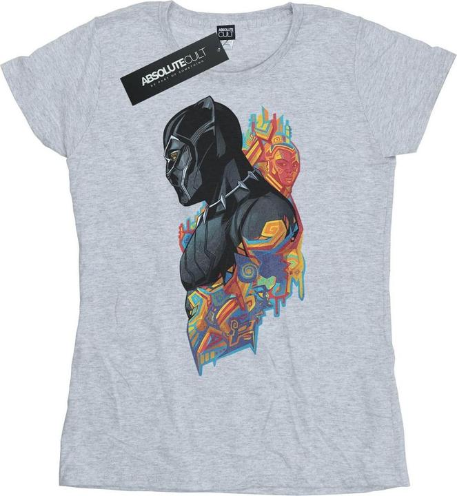 Produktbild Schwarzer Panther Profil TShirt aus Baumwolle (M)