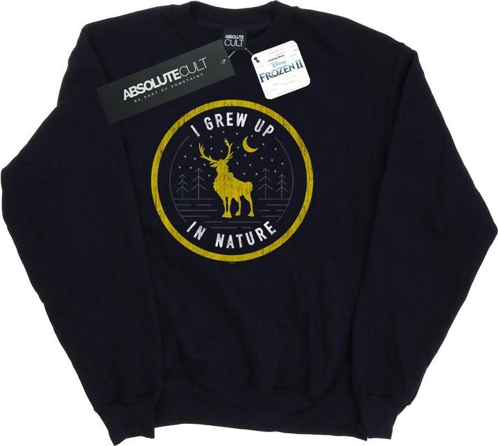 Actual product image Disney Girls Frozen 2 Sven I Grew Up In Nature Sweatshirt (104)