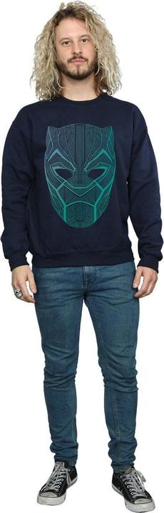 Image du produit Mens Black Panther Tribal Mask Cotton Sweatshirt (XL)