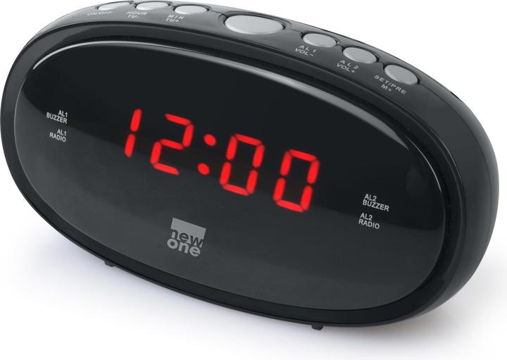 New One Clock-radio CR100 Juodas, Alarm function kaufen bei Galaxus