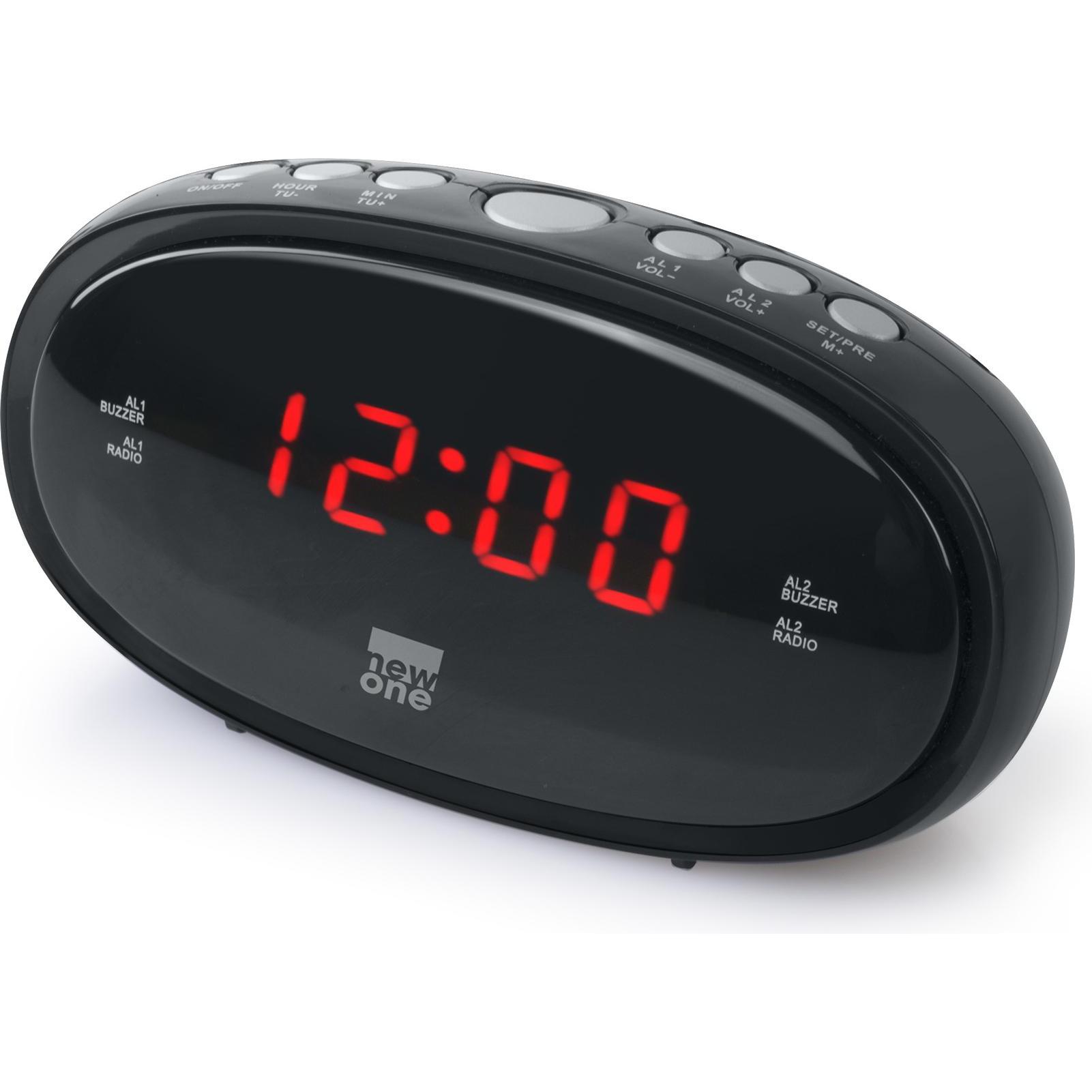 New One, Wecker, Clock-radio CR100 Juodas, Alarm function