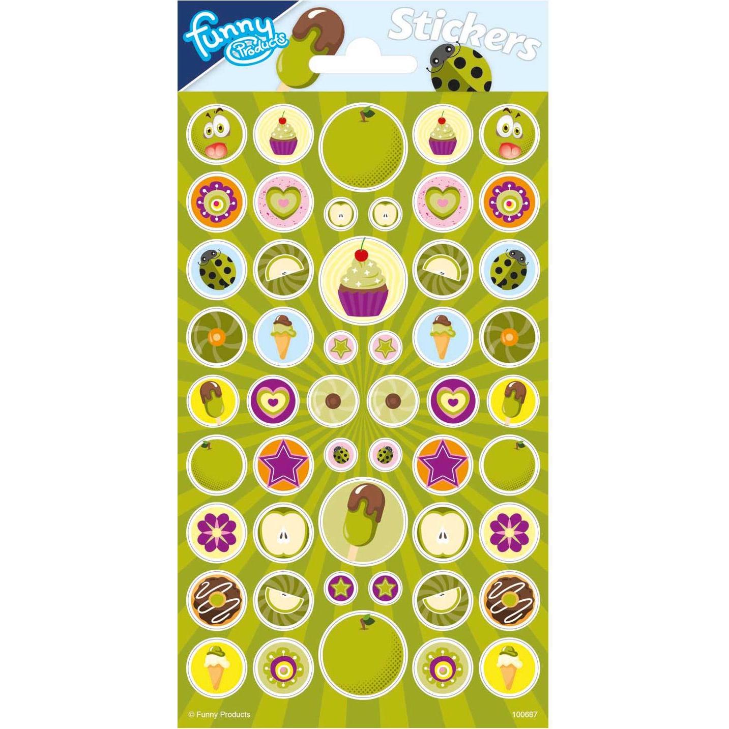 Thumbnail - Totum, Sticker, Aufkleberblatt mit Duft - Apfel
