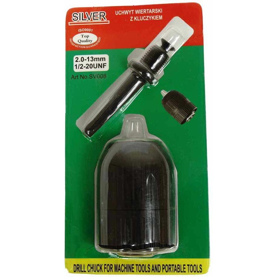 Silver, Bohrereinsatz, Bohrkopf 13mm 1/2+Adapter / Silber (13 Millimeter)