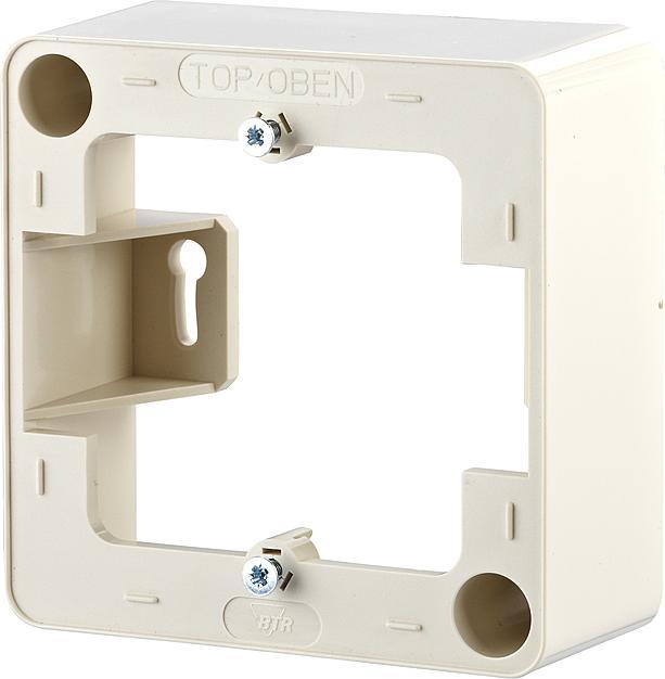 Image du produit Metz Connect BTR Cadre de montage en saillie pour prises E-DAT modul CAT.6 modulaires blanc perle UE 10 pcs.