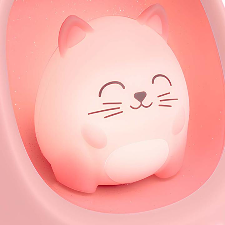 Produktbild Bigben Kids Wecker mit Nachtlicht - Cat (Nest)