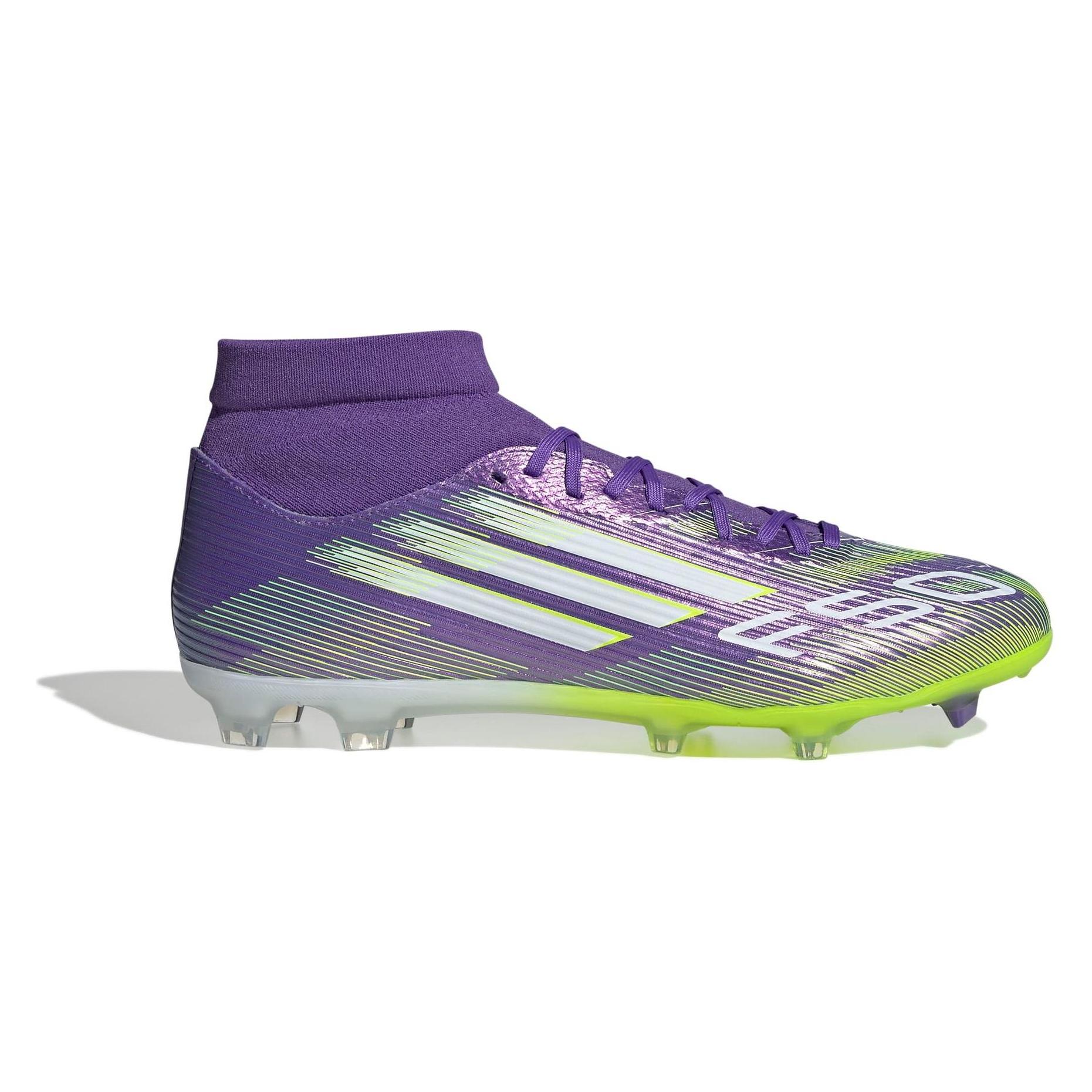 Adidas, Unisex, Fussballschuhe, Women's League Fg/Mg Mid Fussballschuhe (42), Mehrfarbig, Violett, Gelb