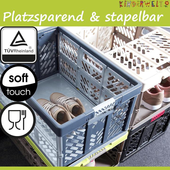 Actual product image Kinderwelt Faltbare Kunststoffbox 45L, bis 50kg belastbar (45 l)