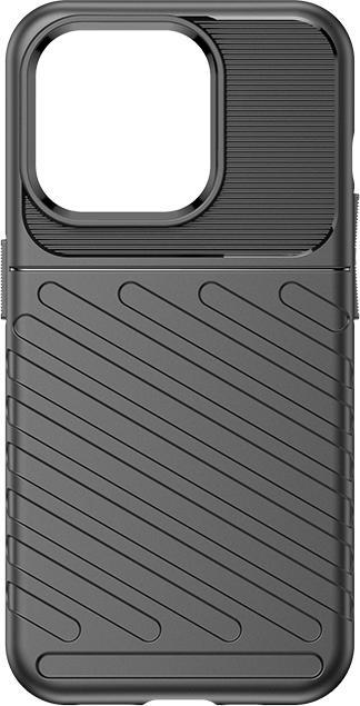 Actual product image Hurtel Armored iPhone 15 Pro Thunder Case - blue (Apple iPhone 15 Pro)