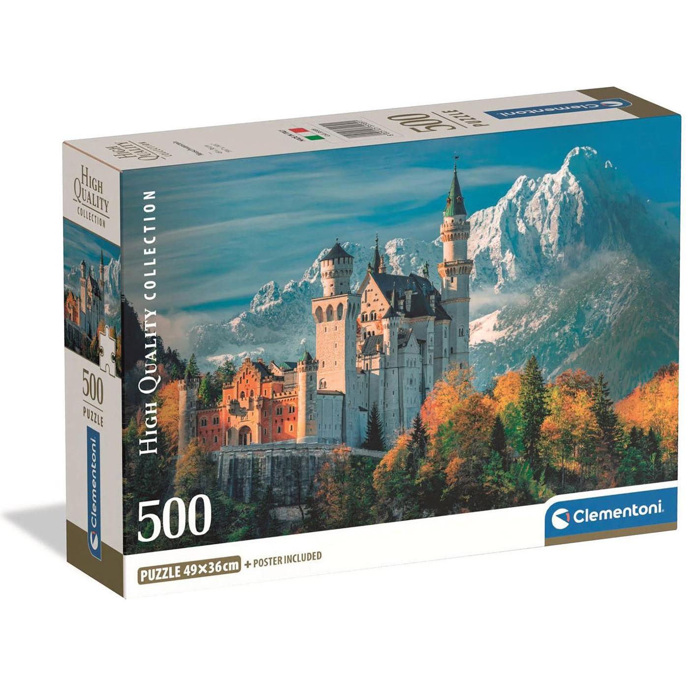 Clementoni Multicolore 500 Pcs Cb Hqc Neuschwanstein (500 Pezzi)