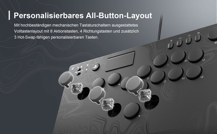 Produktbild HORI NOLVA Mechanical All-Button Arcade Controller (PC, PS5)