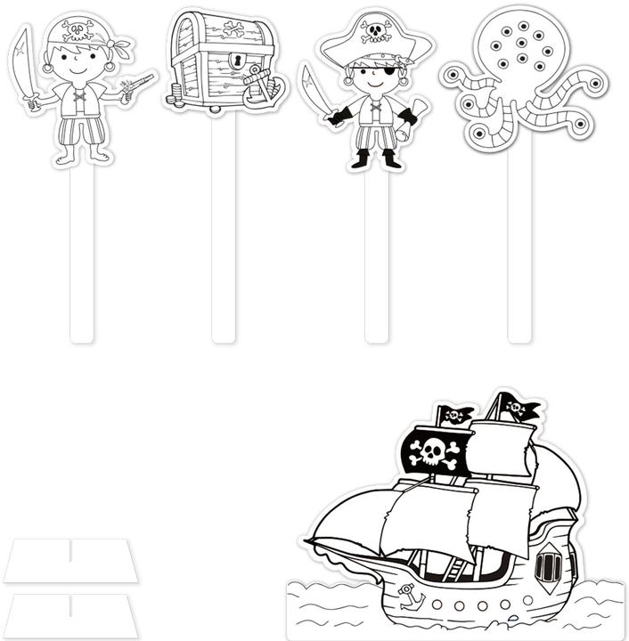 Image du produit I Am Creative I AM CREA Jeu de poupées MAA4087.5 Pirate, papier, 5 pcs.