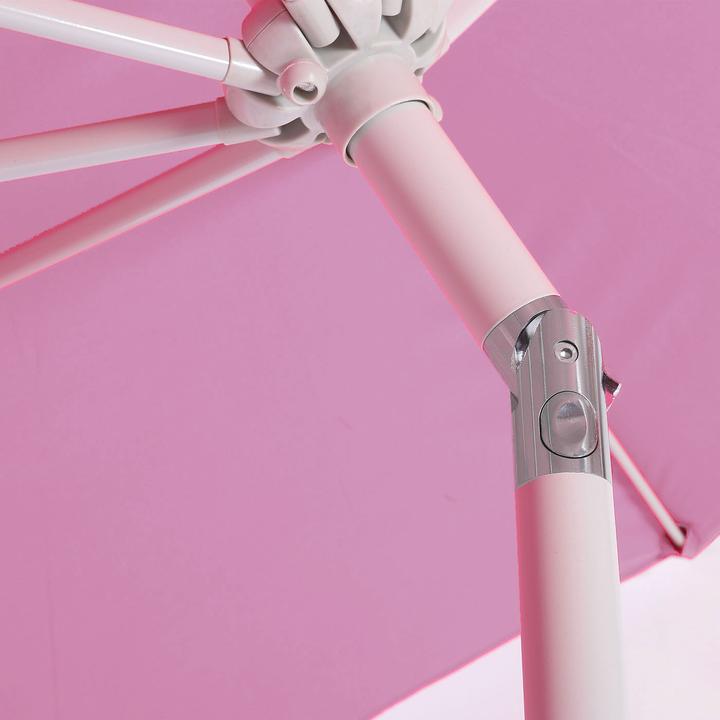 Produktbild Swisshandel24 Sonnenschirm, Gartenschirm, Ø 2,7m neigbar Polyester/Alu 5kg - flieder (2.70 m)