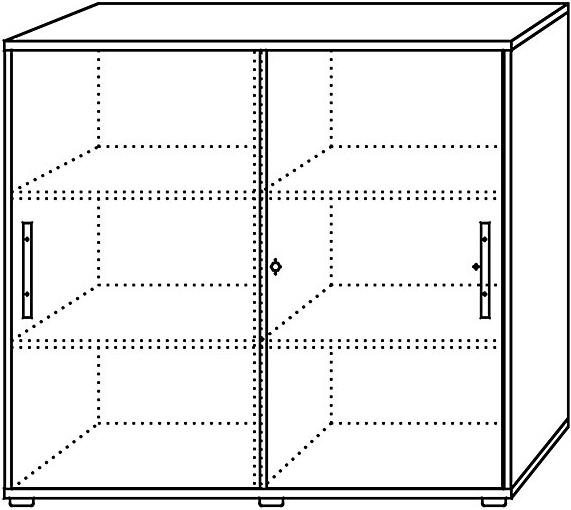 Produktbild Hammerbacher FINO - Schiebetürenschrank (120 x 40 x 110 cm)