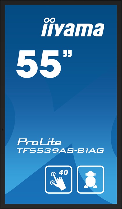 Produktbild iiyama 139cm (54,6") TF5539AS-B1AG 16:9 M-Touch 2xHDMI+Dp (3840 x 2160 Pixel, 54.60")