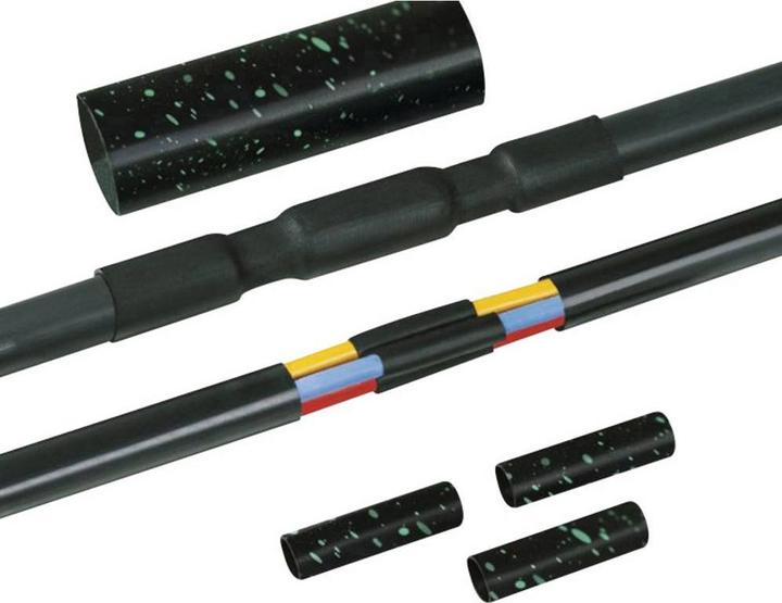 Actual product image HellermannTyton Heat shrink connection set with screw connector 380-04015 Content: 1 set (1 x)
