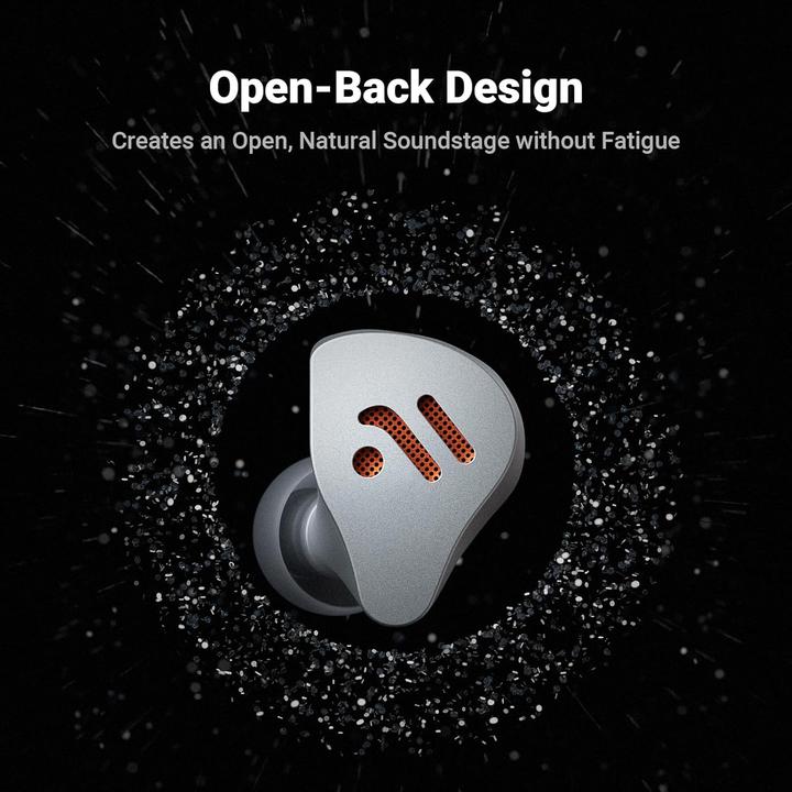 Actual product image Fosi Audio IM4 Open-Back IEM In Ear Kopfhörer silver (Cable)