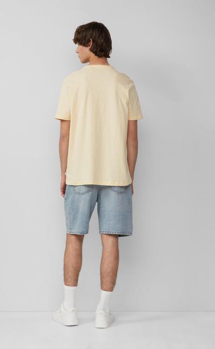 Produktbild S.Oliver T-Shirt Baumwollshirt mit Rollkante und Flammgarnstruktur (XXL)