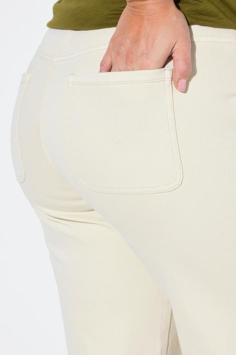 Produktbild Ulla Popken Jeans-Culotte, weites Bein, Elastikbund (48)