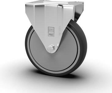 RS PRO Fixed Castor Wheel, 105kg Capacity, 125mm W