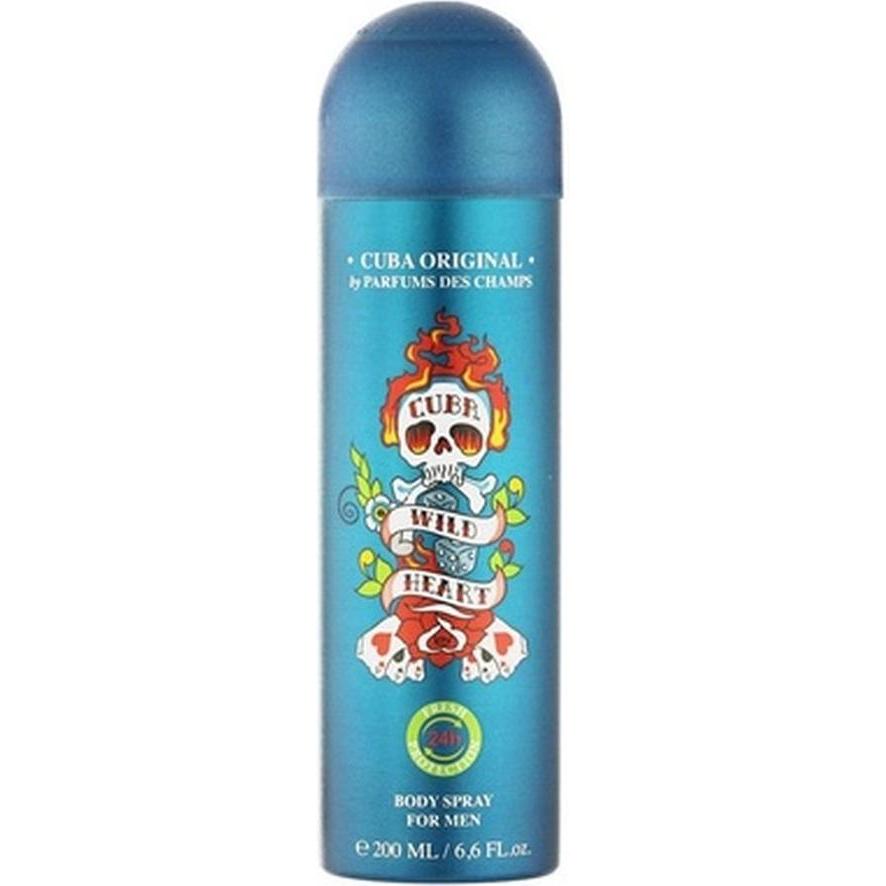 Cuba, Deodorante, Cuore Selvaggio (Getto Vaporizzato, 200 Ml)