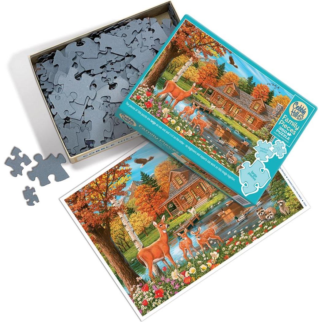 Thumbnail - Cobble Hill Häuschen mit Teich 350 Teile (350 Teile)