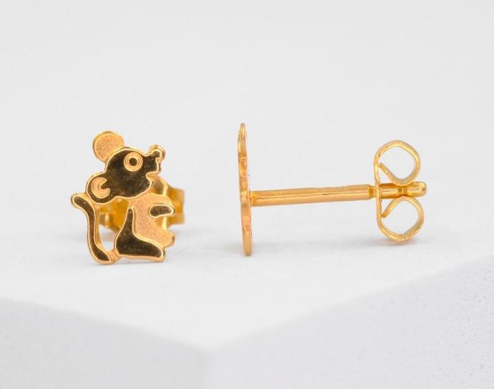 Actual product image Muau Stud earrings (Gold, 18K 750)
